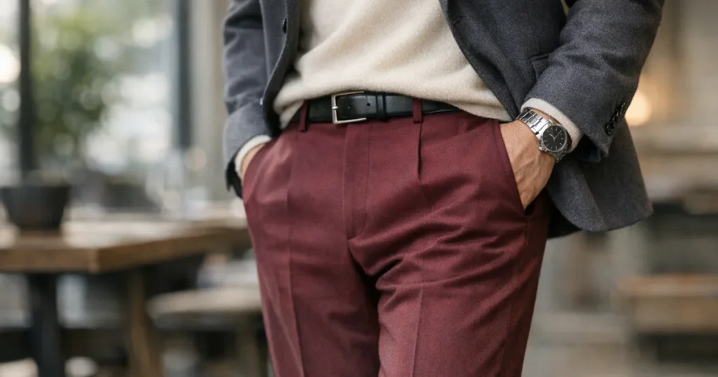 Co ubrać do bordowych spodni – praktyczny przewodnik